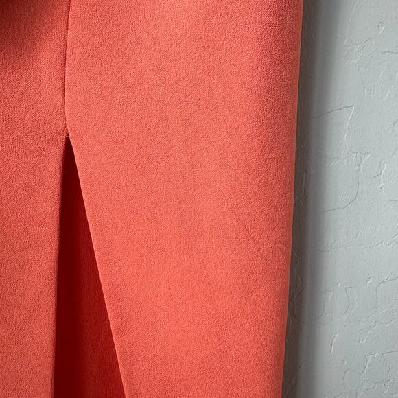 Solace London Dress One Shoulder Slit Open Back Petch Maxi Dress Orange Size 4 - Picture 5 of 10